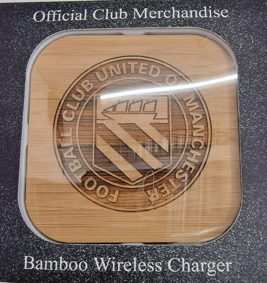Club Crest Bamboo Phone Charger